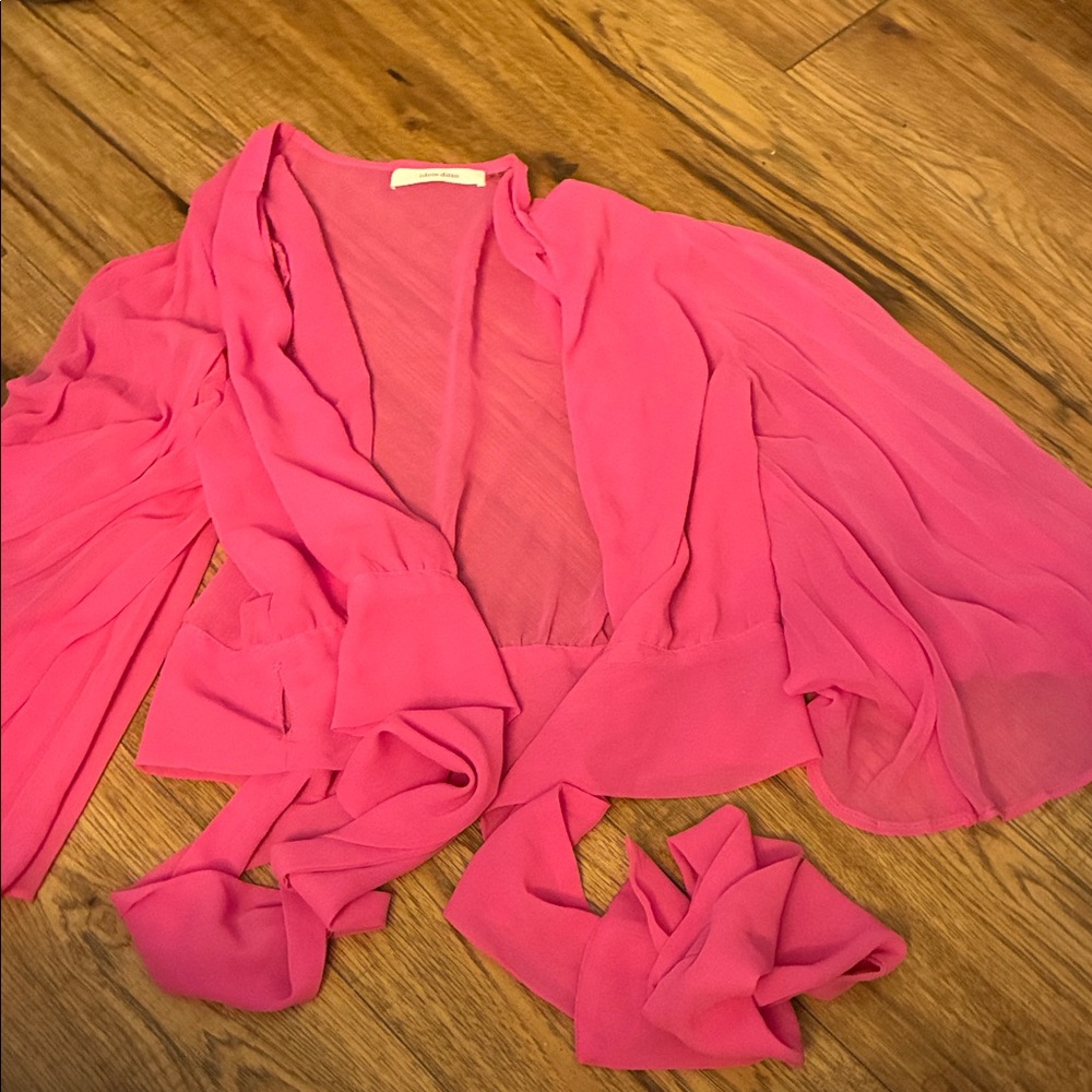 Chic Pink Women's Short Sleeve Top (Bin C)